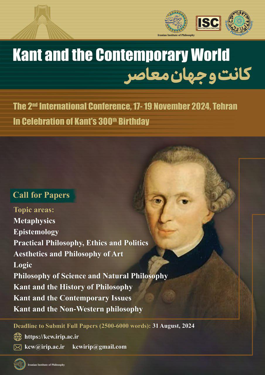 International Conference On Kant's thought to celebrate his 300th birthday on World Philosophy Day